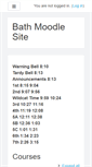 Mobile Screenshot of moodle.bathwildcats.org