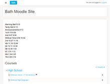 Tablet Screenshot of moodle.bathwildcats.org